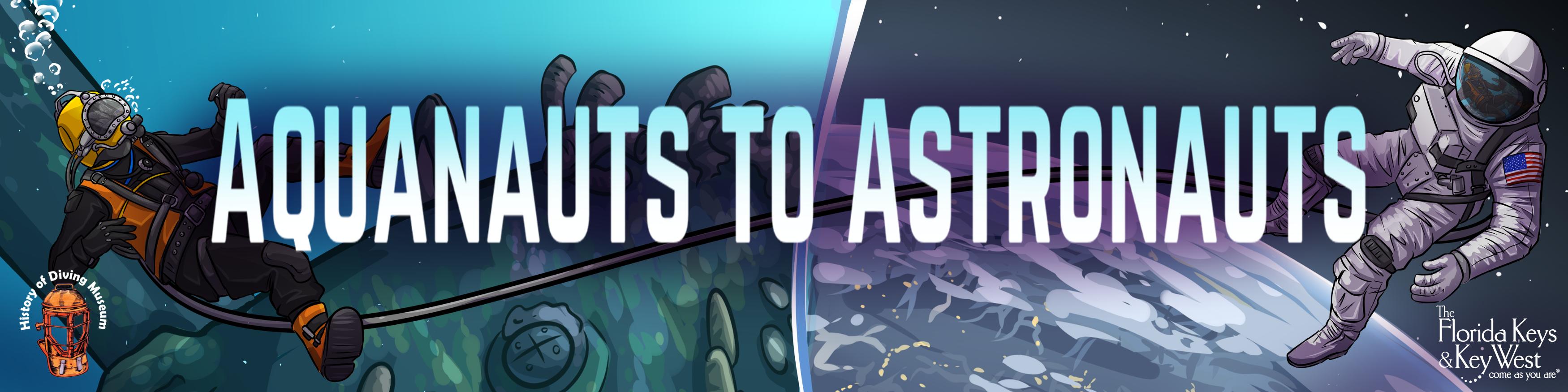 Aquanauts to Astronauts 4x1 Online Banner