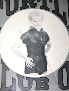 Vintage diving photos of wetsuit model